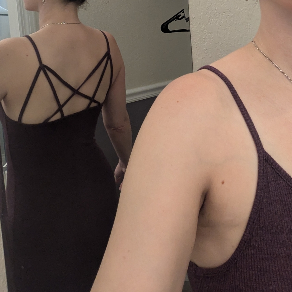 NWT AEO XS Soft and Sexy Stretchy Purple Maxi dress